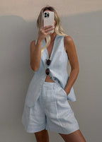 Arden – Tailored Vest and Shorts Set