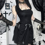 Dark Gothic Cape Hooded Multi-wear Dress