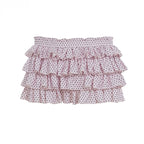 Ziona Polka Dot Ruffle Mini Skirt