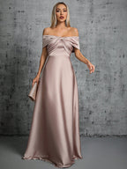 Off Shoulder Cocktail Party Christmas Party Dress