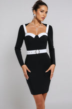 Niamh Long Sleeve Wrap Mini Dress