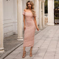 Party Mini Dress Sequined One Shoulder Dress