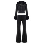 Hendrix Fluffy Rhinestone Lounge Set