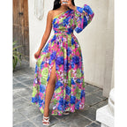 Dulce Boutique Women's Floral One Shoulder Maxi Dress Collection