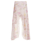Korie Printed Ruffle Midi Skirt