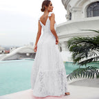 It Was All A Dream Lace Maxi Dress Cream