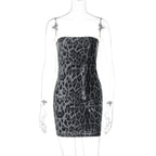 Ashlee Leopard Sequin Mini Dress