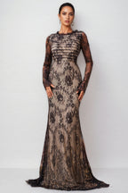 Remington Mesh Fishtail Maxi Dress