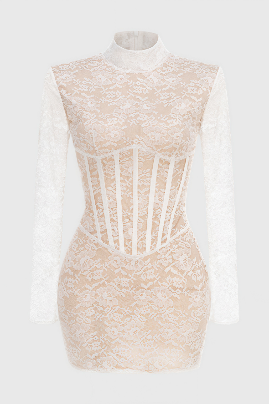 Emilsf Lace Jacquard Mini Dress