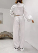 Noa - Contrast Piped Lounge Set