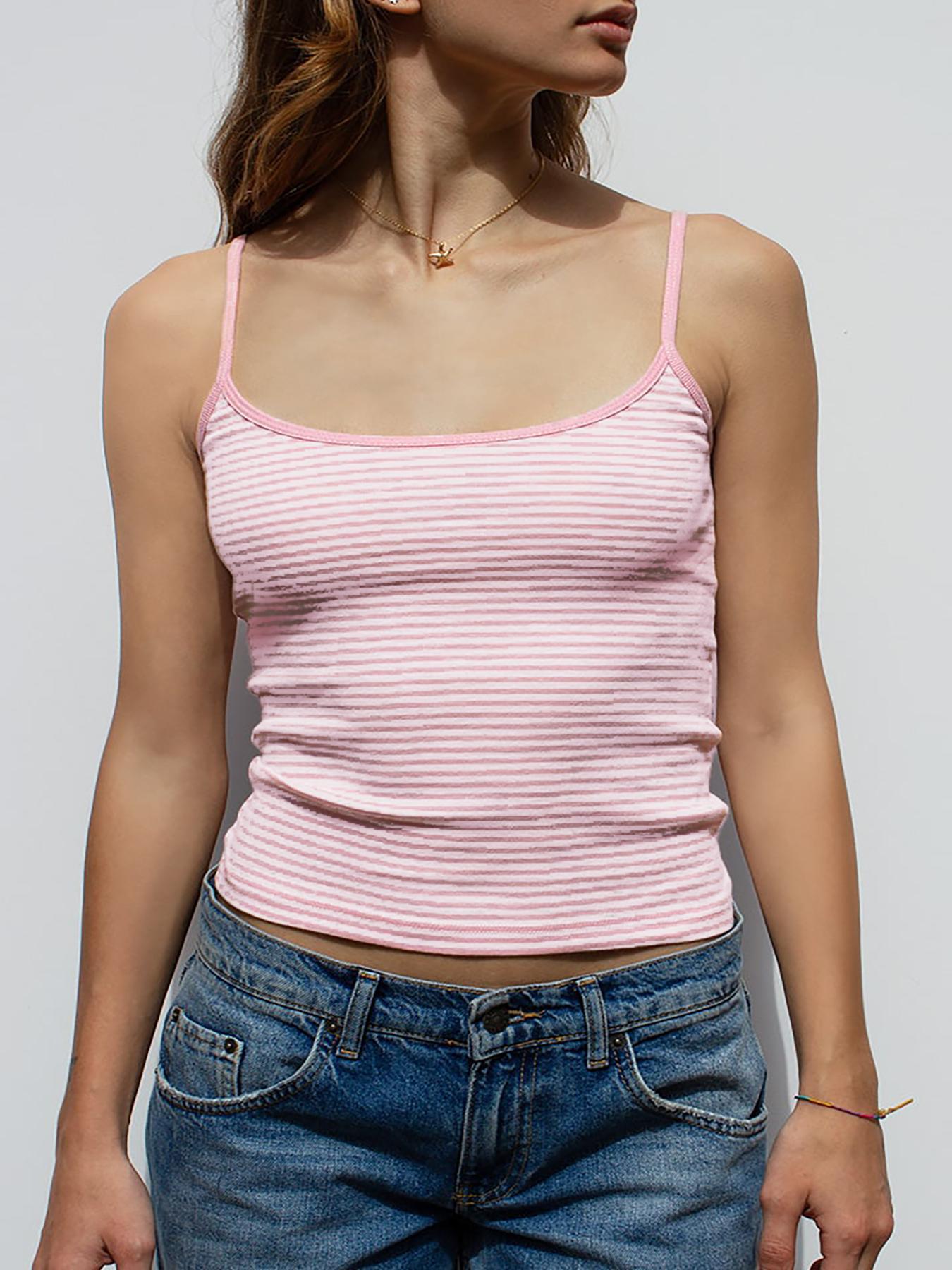 Brystol Striped Camisole Crop Top