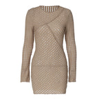 Dress Slim Fit Long Sleeve Ripped Hip for