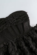Ralpae 3D Floral Puff Mini Dress
