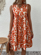 Julieta Effortless Women's a Line Sleeveless Summer Dress with V Neck Design Chic Silhouette Collection