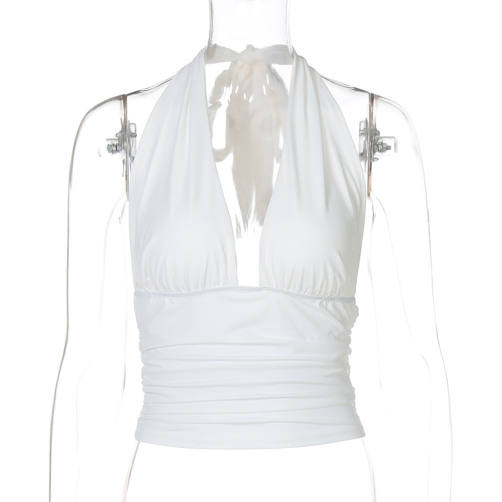 Jayana Deep Neck Halter Top