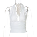 Jayana Deep Neck Halter Top