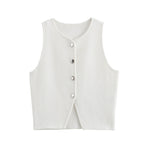 Novalee Cropped Knit Vest