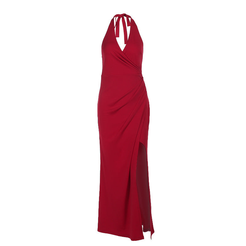 Ritter Slit Dress Red