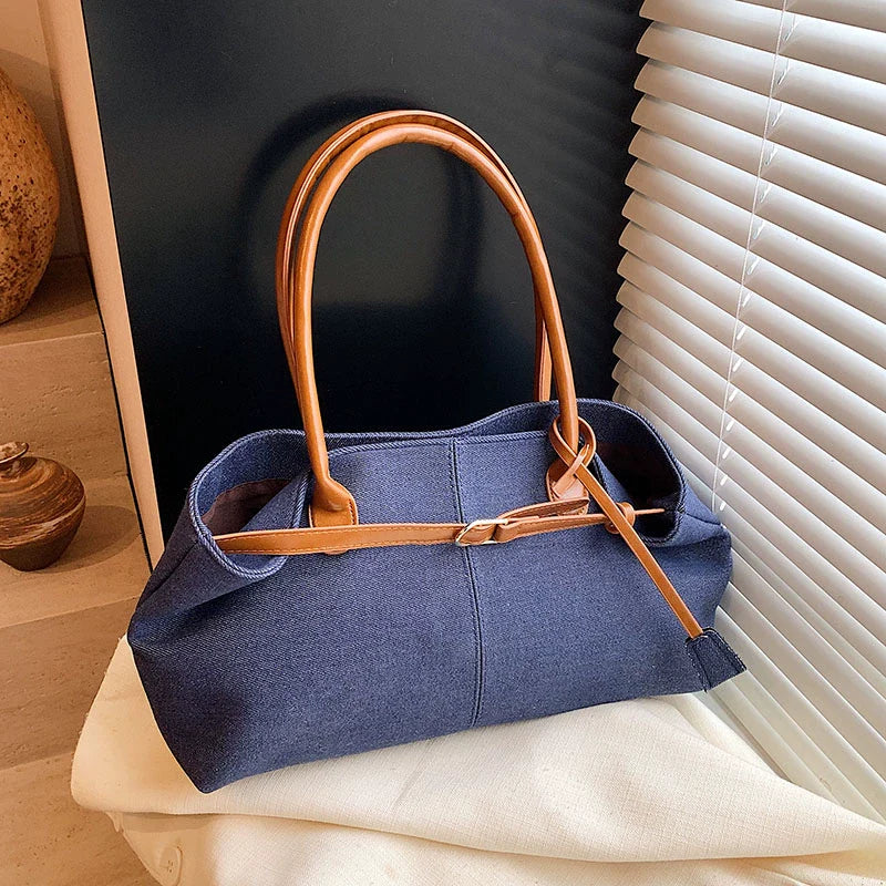 Leiana Colorblock Denim Tote
