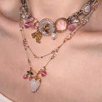 Vintage Gem Beaded Stackable NeckLace