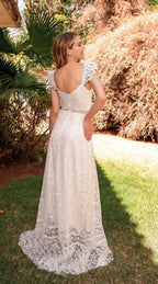 It Was All A Dream Lace Maxi Dress Cream