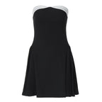 Backless Zipper off Shoulder Tube Top Dress