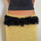 Naya Metal Buckle Furry Belt