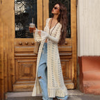 Aiden Crochet Long Cardigan
