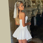 Fring Tube Dress White