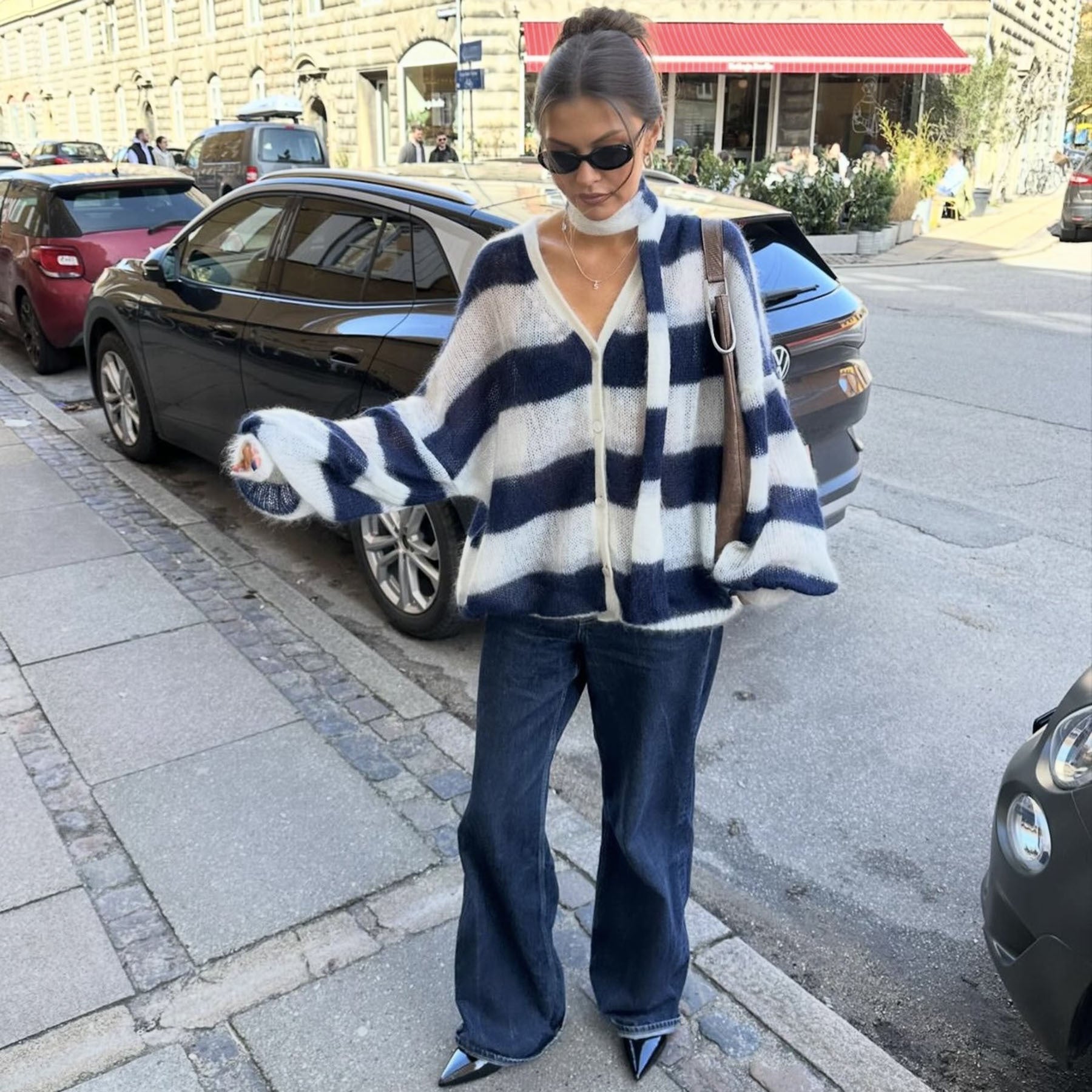Classic Casual Striped Cardigan
