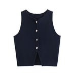 Novalee Cropped Knit Vest
