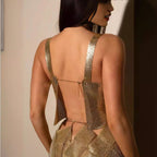 Elegance Gradient Metallic Cami Top