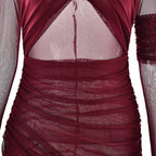 Bruna Maxi Dress Maroon