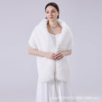 Bridal Wedding Fauxfur Dress Long Winter Scarf