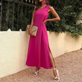 Chase Your Dreams Slit Midi Dress Bubbalicious