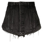 Denim fake mini Skirt