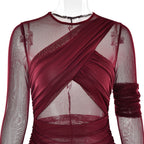 Bruna Maxi Dress Maroon