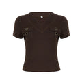 Ishika Fitted V-Neck Crop Top
