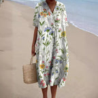 Valeria Effortless Floral Print Dress Chic Silhouette Collection
