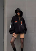 Trackside Boost - Racing-Inspired Oversized Hoodie