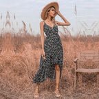 Imperio Satin Printed Midi Slip Dress FINAL