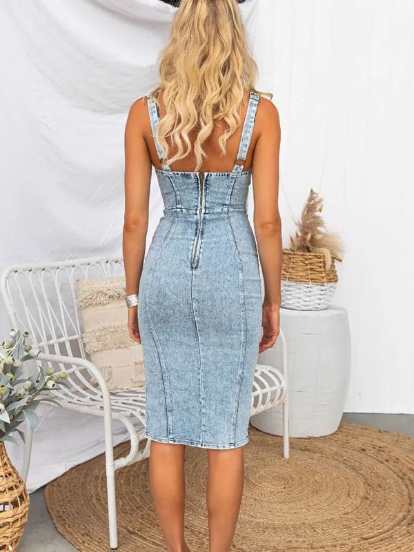 Begoña Aesthetic Denim Dresses Boutique Dress Collection
