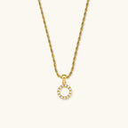 Aurora Pearl Initial Necklace