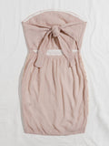 Off Shoulder Tie Back Schiffy Dress