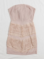 Off Shoulder Tie Back Schiffy Dress