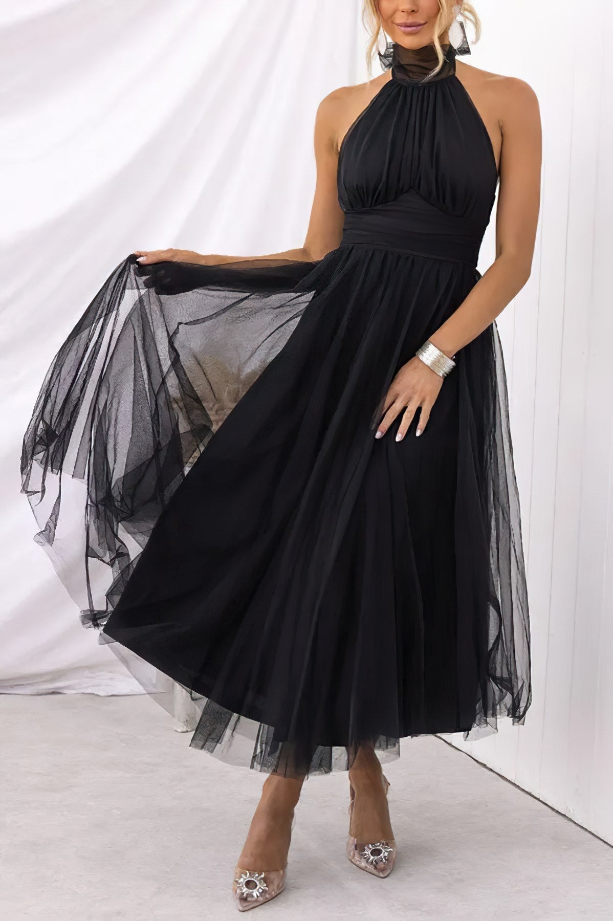 Dominique Statement High Quality Sleeveless Party Dress for Fashionable Women Chic Silhouette Collection