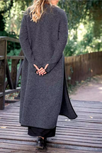 Glenda Cozy Long Layered Dress with Relaxed Fit and Everyday Wear