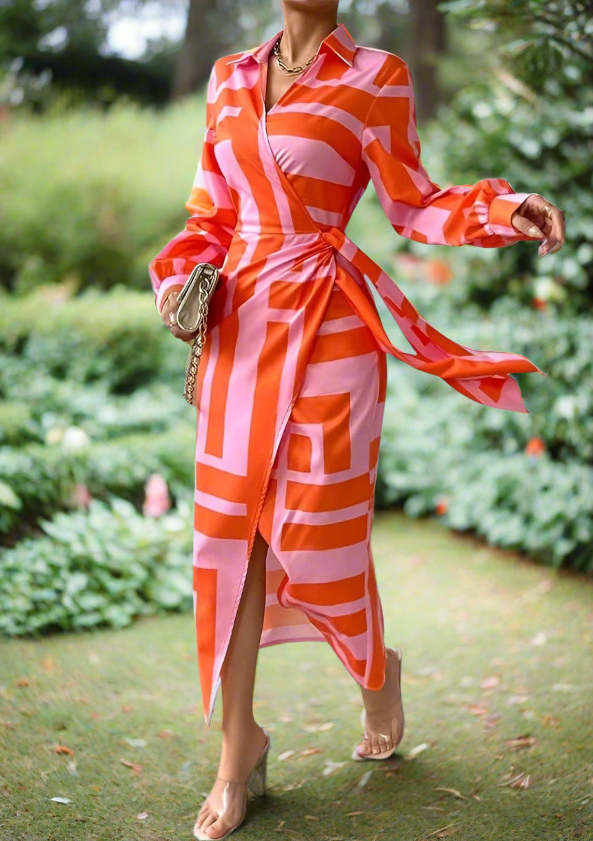 Susana Boutique Dress with Print Chic Silhouette Collection