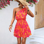 Manuela Chic One Shoulder Mini Dress Evening Wear Edit