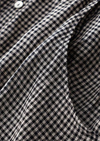 Nélida Exclusive Black Checked Peter Pan Collar Dress Boutique Collection